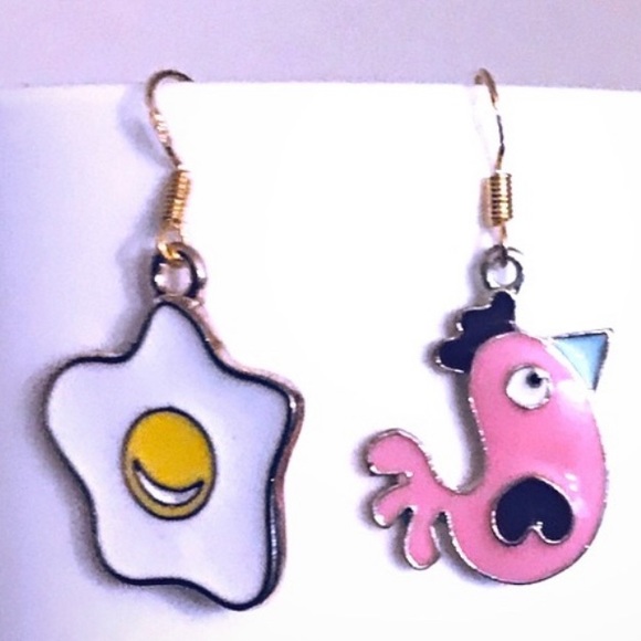 Chicken and eggs earrings in exchange for - Picture 4 of 4
